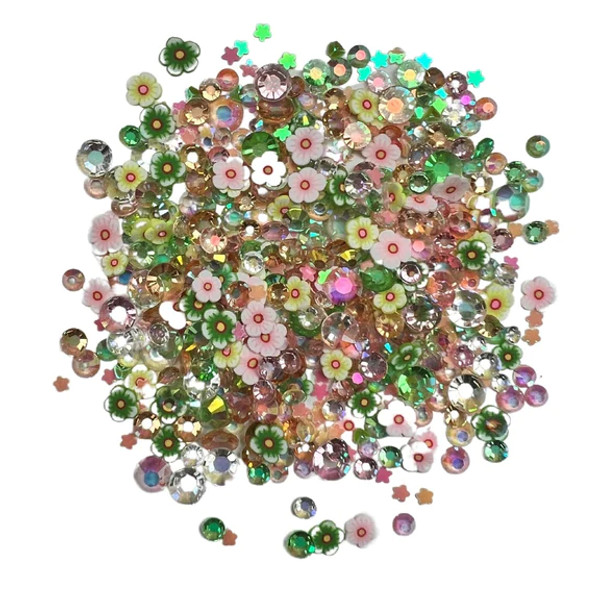 28 Lilac Lane / Buttons Galore : Mix Upz Embellishment Pack - Spring Florals - MXZ124