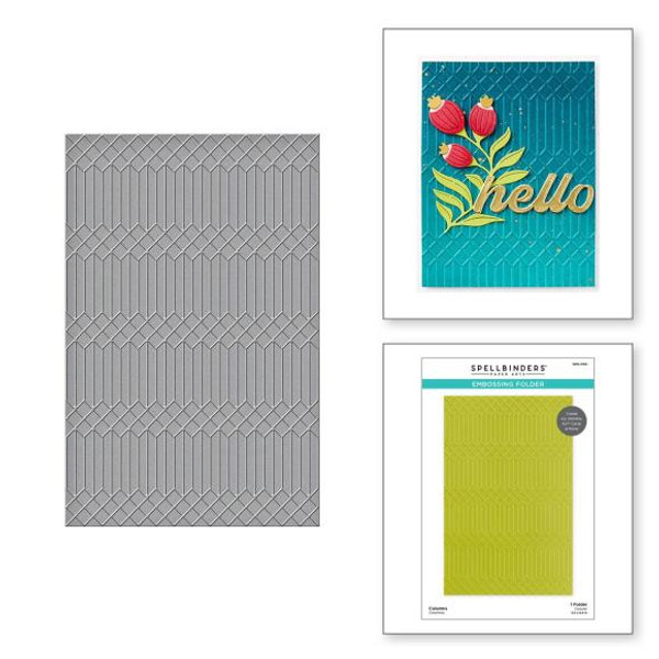 Spellbinders - 3D Embossing Folder - Columns - SES-056