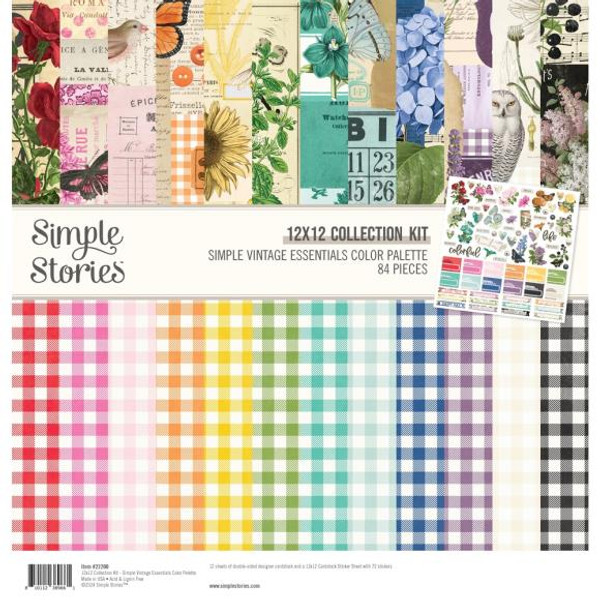 Simple Stories - Collection Kit 12"X12" - SV Essentials Color Palette - VCP22200