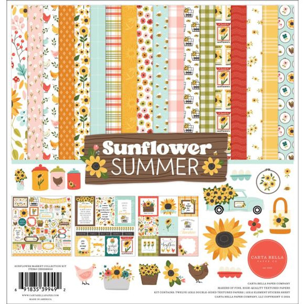 Carta Bella - Collection Kit 12"X12" - Sunflower Summer - SS368016