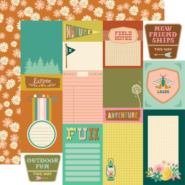 Simple Stories Double-Sided Cardstock 12"X12"- Trail Mix - Journal Elements - MIX12 20311