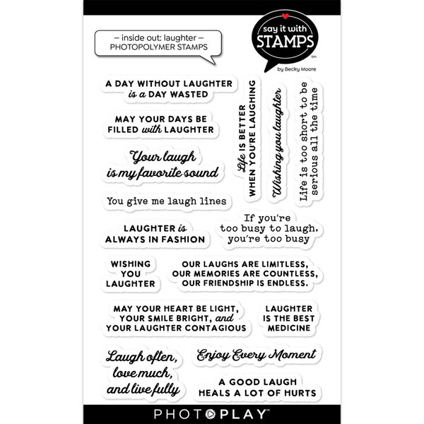 PhotoPlay - Say It With Stamps - Clear Stamp - Inside Out: Laughter - SIS4585