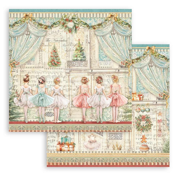 Stamperia - Double-Sided Cardstock 12"X12" - The Nutcracker - Ballet - SBB1017