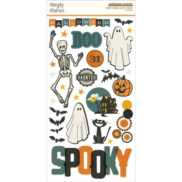 Simple Stories - Simple Vintage Scary Stories - Chipboard Stickers - 22816