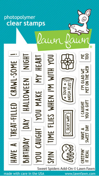 Lawn Fawn - Clear Stamp & Die Bundle - Sweet Spiders Add-ons - LF3494/LF3495/