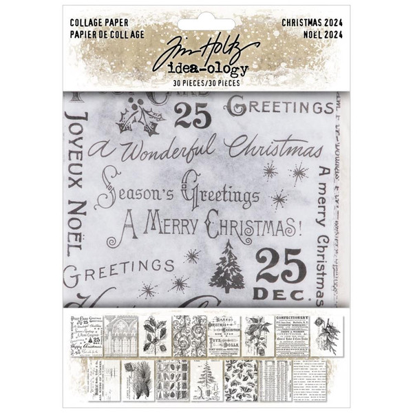 Tim Holtz Idea-Ology - Christmas 2024 - Collage Paper - TH94409