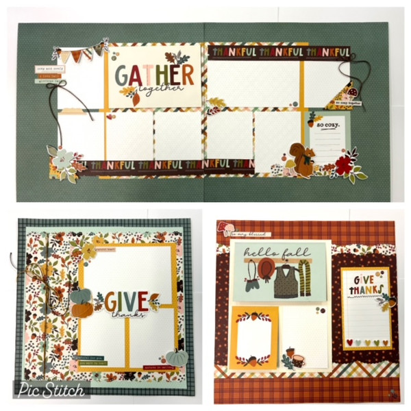 In Store Classes - 10/23 at 10:30 - Layout Of The Month - Cider And Donuts 4 Page - w/Ann