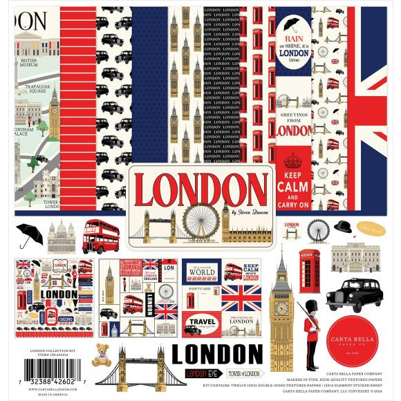 Carta Bella - Collection Kit 12"X12" - London