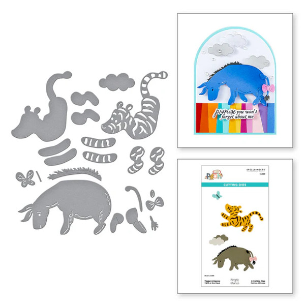 Spellbinders - Etched Dies Say Cheese Classic Pooh Collection - Tigger & Eeyore -S5-683