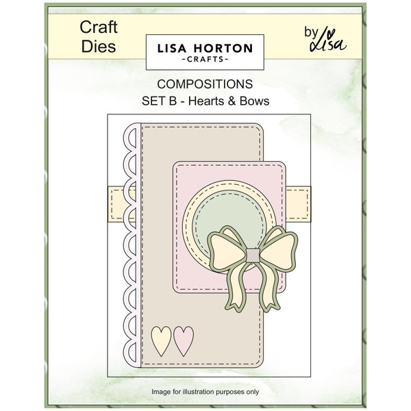 Lisa Horton Crafts Composition Dies - Hearts and Bows - LHCCD315