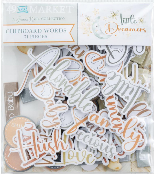 49 And Market - Chipboard Set - Little Dreamer -JLD-31751