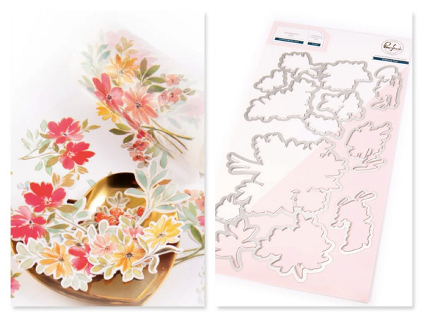 Pinkfresh Studio - BUNDLE - Washi Tape & Dies - Flowers For The Soul