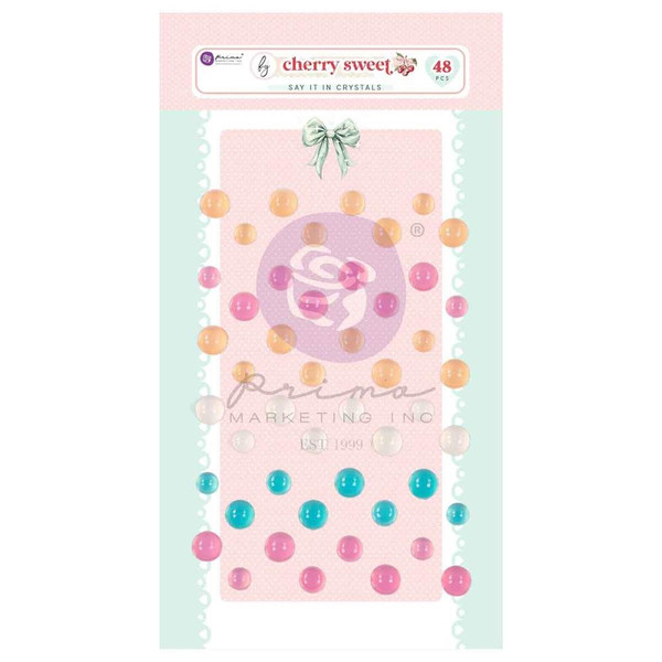 Prima - Say It In Crystals 48/Pkg - Cherry Sweet -  982010