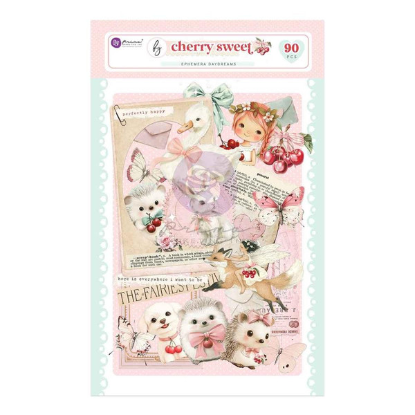 Prima - Ephemera 90/Pkg - Cherry Sweet -  Daydreams - 981969