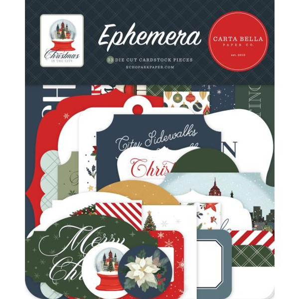 Carta Bella - Cardstock Ephemera Icons - Christmas In The City - CBCIC456024