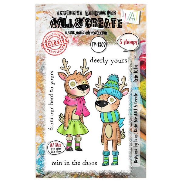 AALL & Create - A7 Photopolymer Clear Stamp Set - Rein It In - AALL-TP-1309
