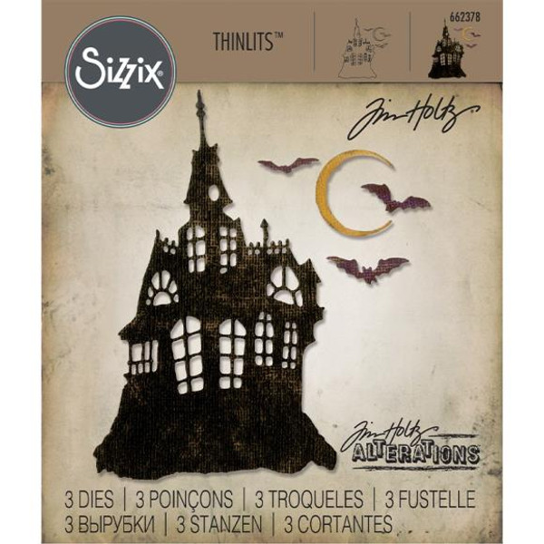 Sizzix Thinlits Dies By Tim Holtz 3/Pkg - Haunted House - 662378 Sizzix Thinlits Dies By Tim Holtz 3/Pkg - Haunted House - 662378