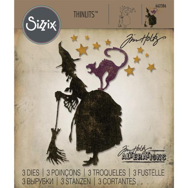 Sizzix Thinlits Dies By Tim Holtz 3/Pkg - Witchcraft - 662386 Sizzix Thinlits Dies By Tim Holtz 3/Pkg - Witchcraft - 662386