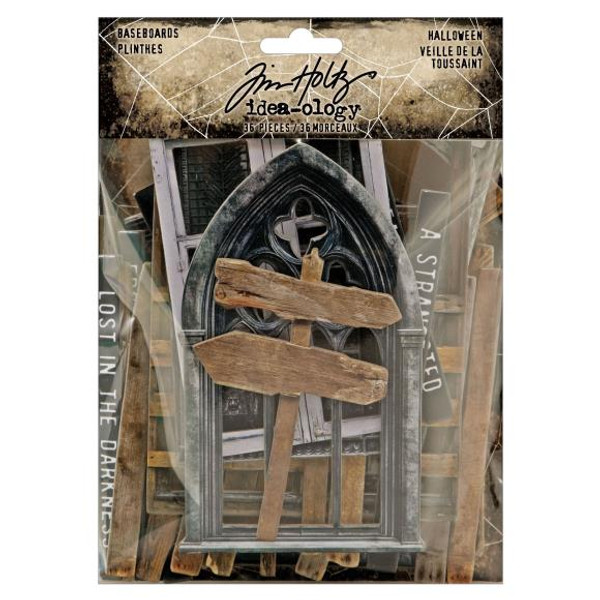 Tim Holtz Idea-ology - Halloween 2025 - Baseboards 36/Pkg - TH94434