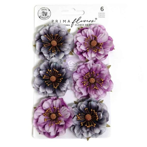 Prima - Bewitched - Paper Flowers 6/Pkg - Moonlit Petals - 680572