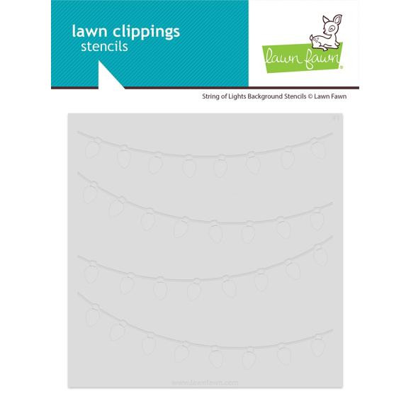 Lawn Fawn - Background Stencils - String of Lights - LF3924