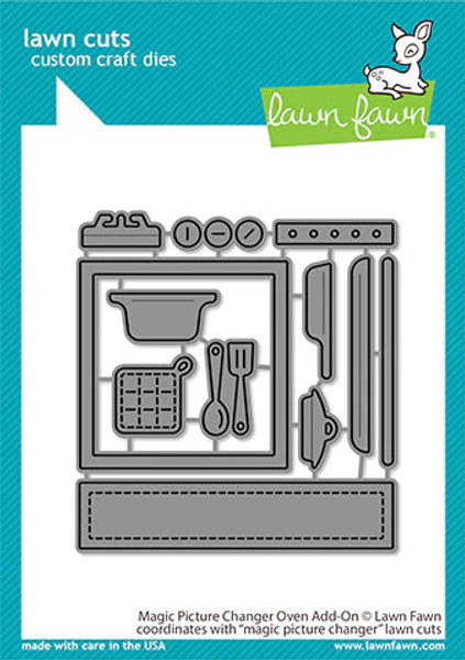 Lawn Fawn Custom Craft Die - Magic Picture Changer - Oven add-on- LF2436