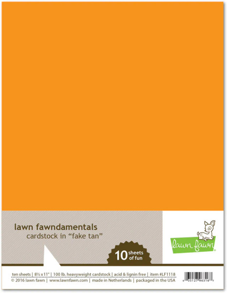 Lawn Fawn - Lawn Fawndamentals - Fake Tan Cardstock - LF1118
