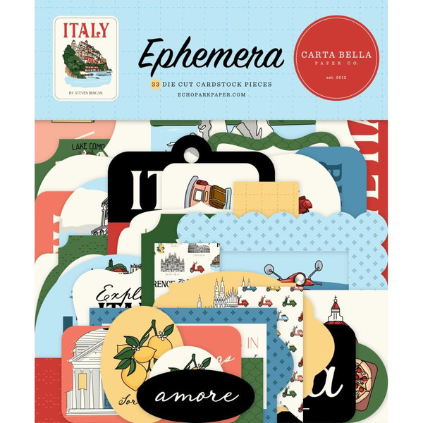 Carta Bella - Cardstock Ephemera - Italy - CBI472024