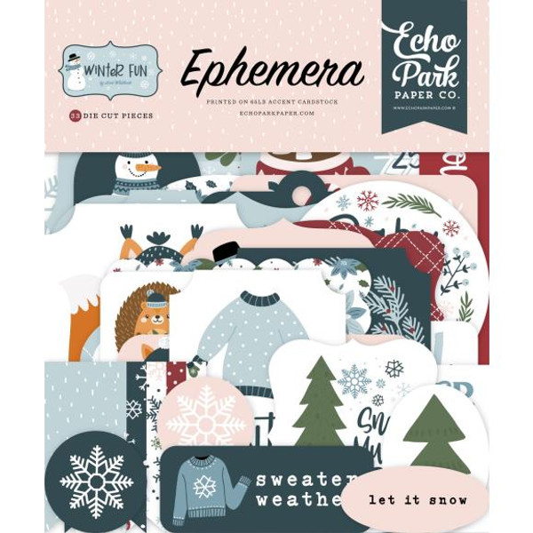 Echo Park - Ephemera Icons - Winter Fun - WF468024