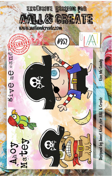 AALL & Create - A7 Photopolymer Clear Stamp Set - Give Me Candy -- TP-952 AALL & Create - A7 Photopolymer Clear Stamp Set - Give Me Candy -- TP-952