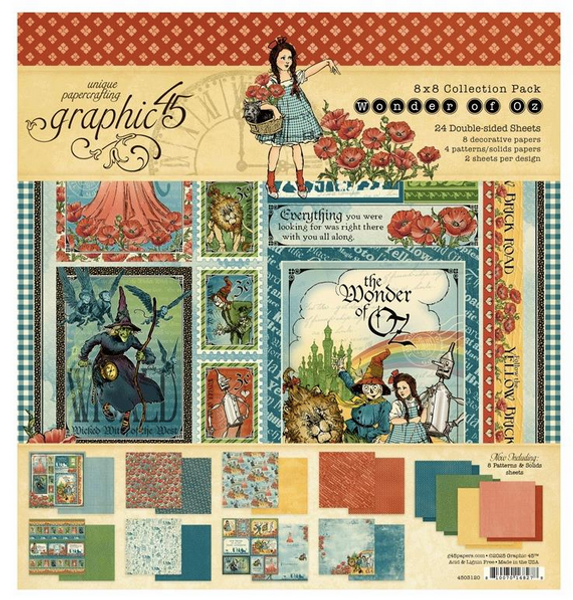 Graphic 45 - Collection Pack 8"X8" - Wonder Of Oz - 4503120