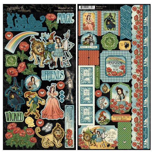 Graphic 45 - Sticker Set - Wonder Of Oz - 4503123