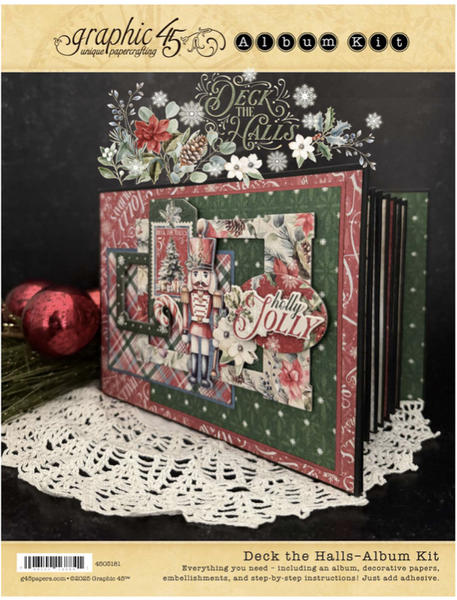 Graphic 45 - Club G45 Vol 11/25 - Deck The Halls - Policy Envelope Album - 4503181