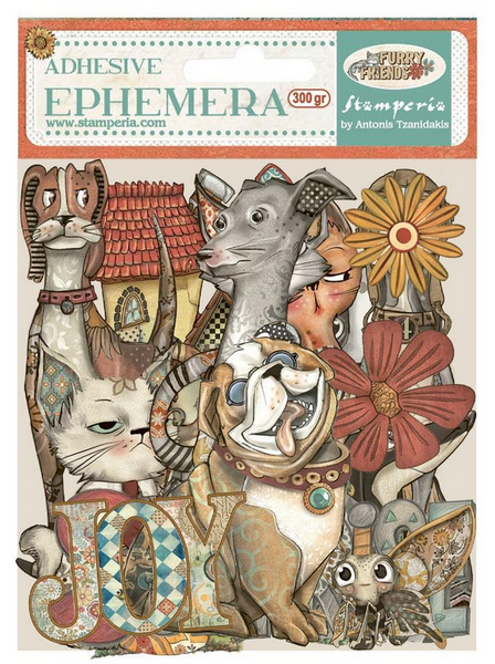 Stamperia - Adhesive Ephemera-  Furry Friends  - DFLCT69