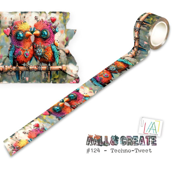 AALL And Create - Layer It Up - Washi Tape - Techno Tweet - #124