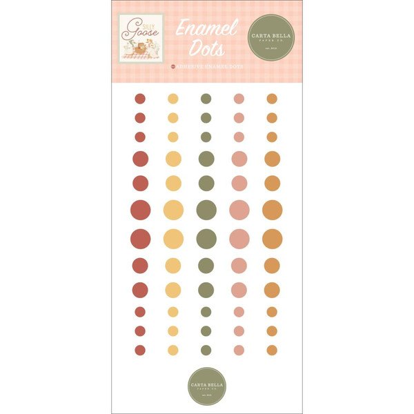 Carta Bella - Enamel Dots 60/Pkg - Silly Goose - CBGOO488028