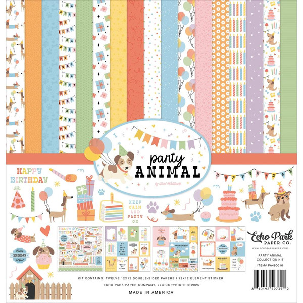 Echo Park - Collection Kit 12"X12" - Party Animal -PA480016