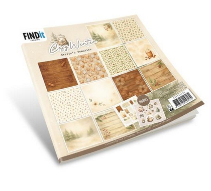 Find It Trading - Double-Sided Paper Pack 8"X8" 18/Pkg - Cozy Winter  - BBPP10030