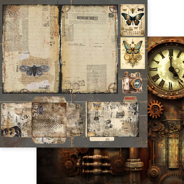 Memory Place - Cardstock 12"X12" - Visionaries - Exploration - MP-61816