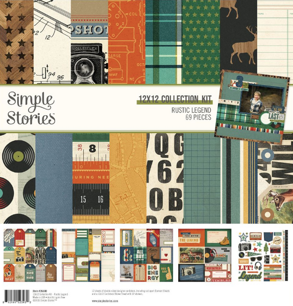 Simple Stories - Collection Kit 12"X12" - Rustic Legend - 26200
