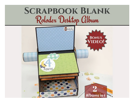 Craft Treat - Scrapbook Blanks - Rolodex - Kraft - CAB019