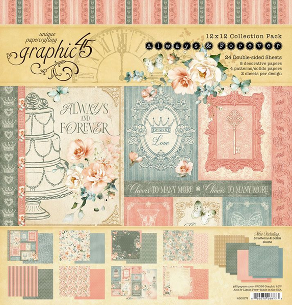 Graphic 45 - Collection Kit 12"x12" - Always & Forever - 4503174