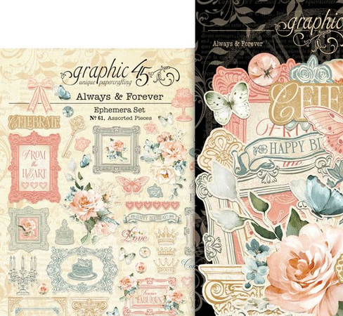 Graphic 45 - Ephemera Set  - Always & Forever - 4503177