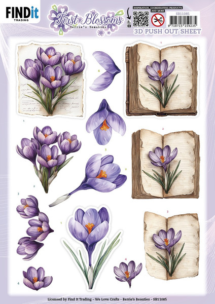 Find It Trading - First Blossoms - 3D Pushout Sheet - Blooming Tales - SB11085