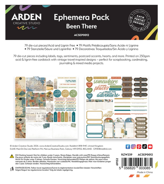 Katie Pertiet - Arden - Ephemera Pack - Been There - ACSEP0012