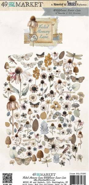 49 And Market  - Laser Cuts - Faded Memory Lane - Wildflowers - FML-35681