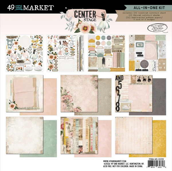 49 And Market - All In One Kit 12"X12" - Center Stage - AIO-34318