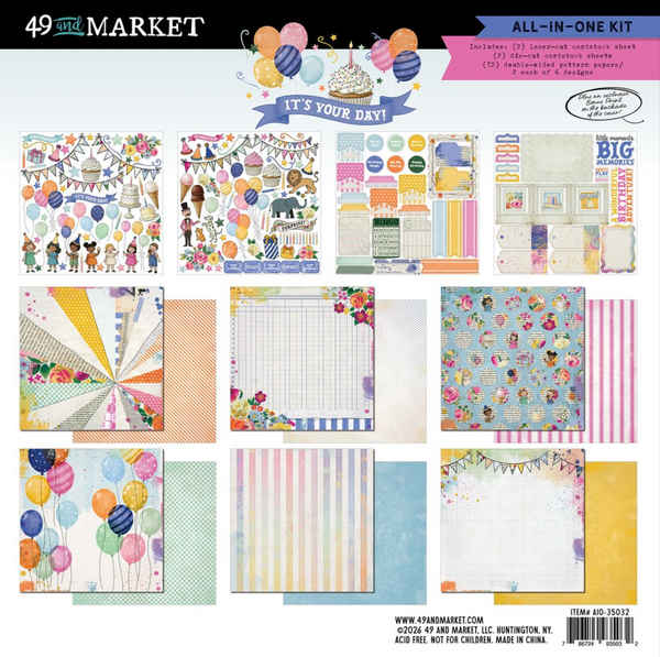 49 And Market - All In One Kit 12"X12" - It's Your Day - AIO-35032