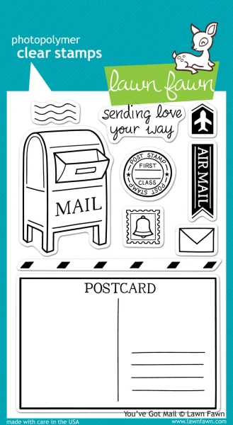 Lawn Fawn - Clear Stamps - You've Got Mail - LF0385