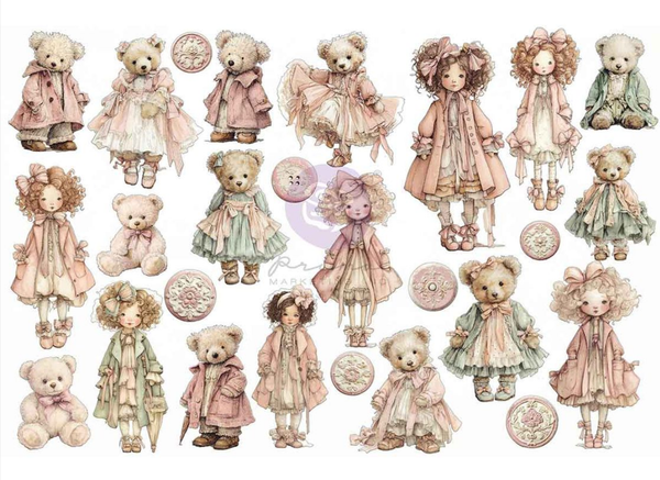 Prima - Ephemera 52/Pkg - Frank Garcia - Buttons & Keepsakes - Cherished Companions - 982416
